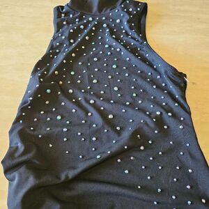 Weissman NWOT child intermediate black lyrical contemporary tap costume